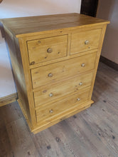 Load image into Gallery viewer, Baby changing dresser unit | solid pine | dressing table with drawers