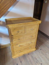 Load image into Gallery viewer, Baby changing dresser unit | solid pine | dressing table with drawers