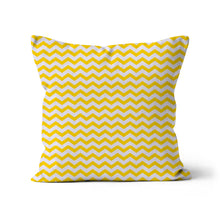 Load image into Gallery viewer, Yellow chevron Cushion