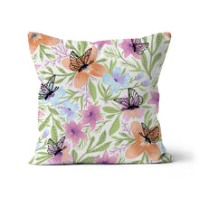 Load image into Gallery viewer, Floral butterfly Cushion