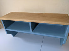 Load image into Gallery viewer, cubby shelf coat rack with oak top