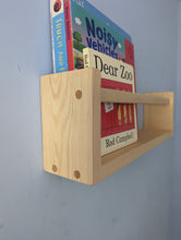 Load image into Gallery viewer, nursery floating bookshelf | kids bedroom bookshelf | nursery clothes rail