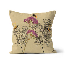 Load image into Gallery viewer, Floral bees Cushion