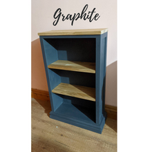 Load image into Gallery viewer, small painted bookcase with oak shelves - FurniturefromtheOaks