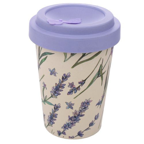 Bamboo  Lavender Fields Screw Top Travel Mug - FurniturefromtheOaks