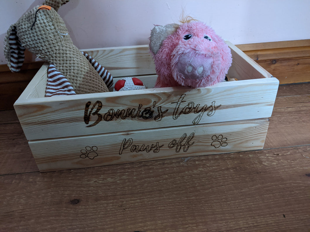 personalized dog toy storage crate – FurniturefromtheOaks