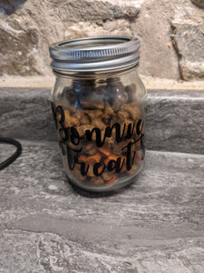 Personalised dog treat jar