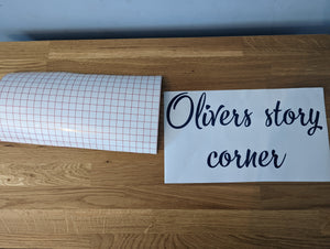 Personalised story corner wall decal - kids bedroom decor