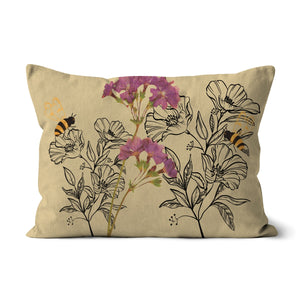 Floral bees Cushion