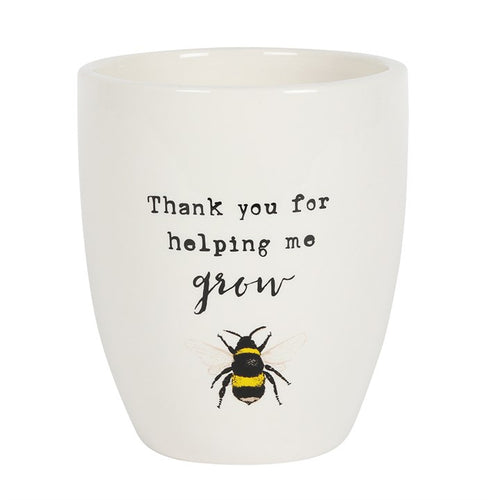 bee ceramic plant pot - FurniturefromtheOaks