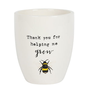 bee ceramic plant pot - FurniturefromtheOaks