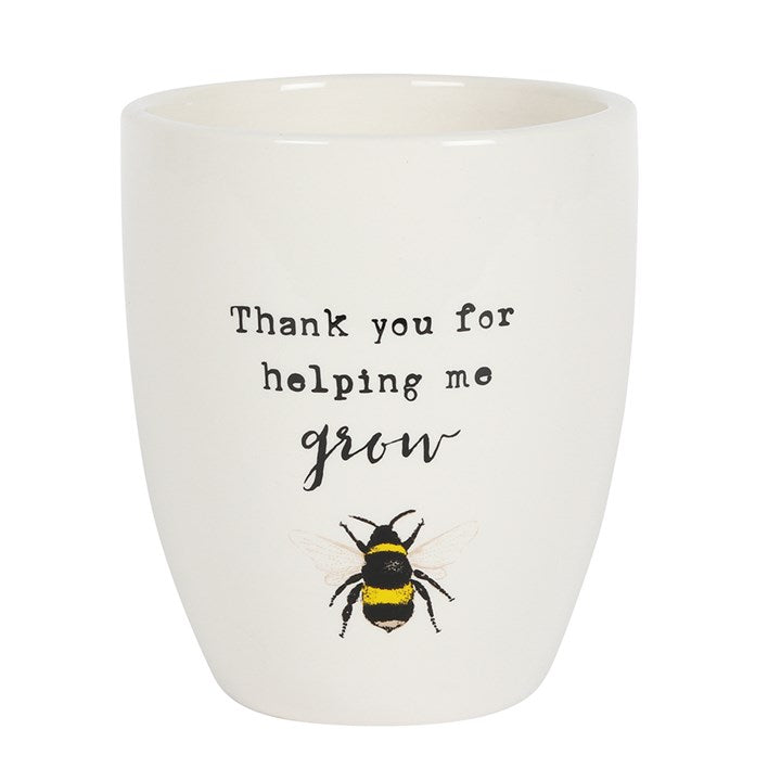 bee ceramic plant pot - FurniturefromtheOaks