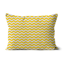 Load image into Gallery viewer, Yellow chevron Cushion
