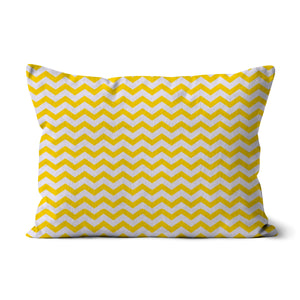 Yellow chevron Cushion