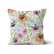 Load image into Gallery viewer, Floral butterfly Cushion
